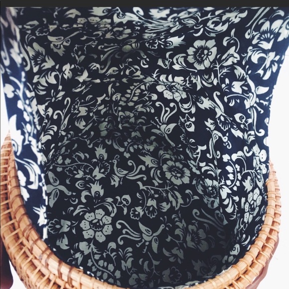 ROUND RATTAN STRAW CROSSBODY HANDBAG 👜 NWOT - Picture 5 of 6